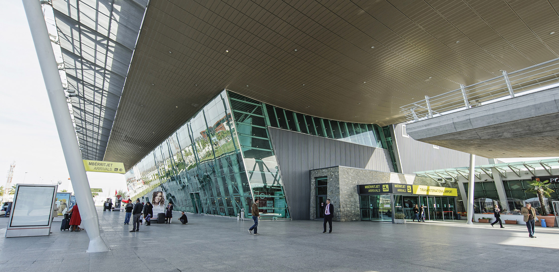 Tirana International Airport view — Check Taxi pickup location